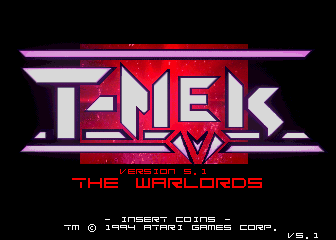 The T-MEK (v5.1 Warlords) Title Screen